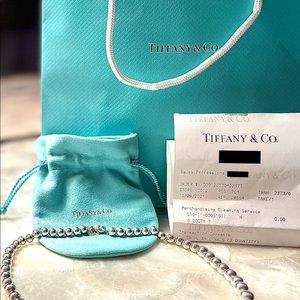 🌟Authentic Tiffany & Co. Graduated Ball Necklace - 16.25 inches long!